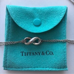 Tiffany & Co. Sterling Silver Infinity Necklace by Elsa Peretti